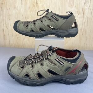 Eddie Bauer Carl Men's Closed Toe Hiking Sandals Size 9.5 Brown 25753 Used